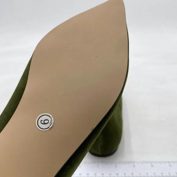 YDN Comfortable Suede Flats Shoes Pointed Closed Toe Slip On Ballet Flats Poin